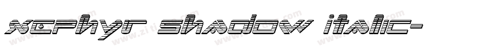 Xephyr Shadow Italic字体转换